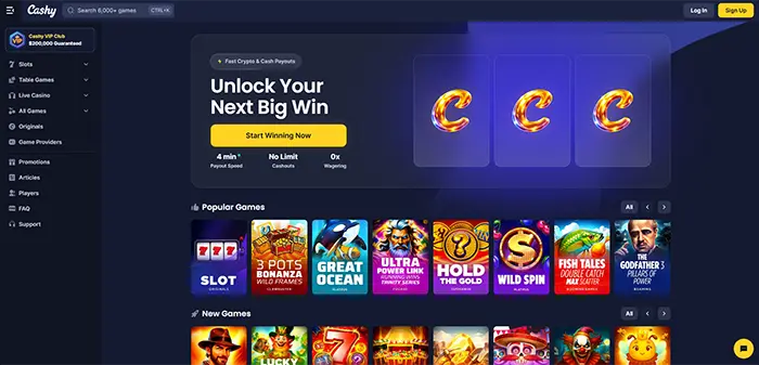 Cashy Online Casino Australia