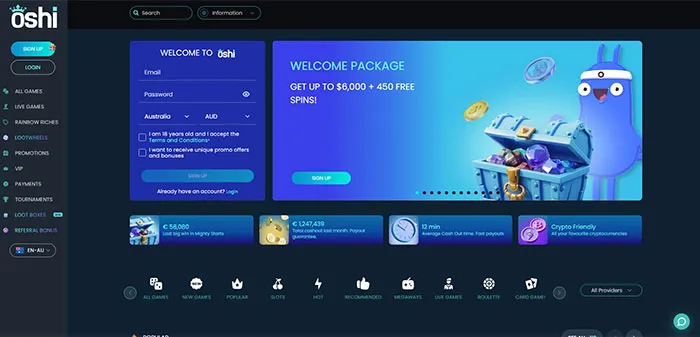 Oshi Online Casino