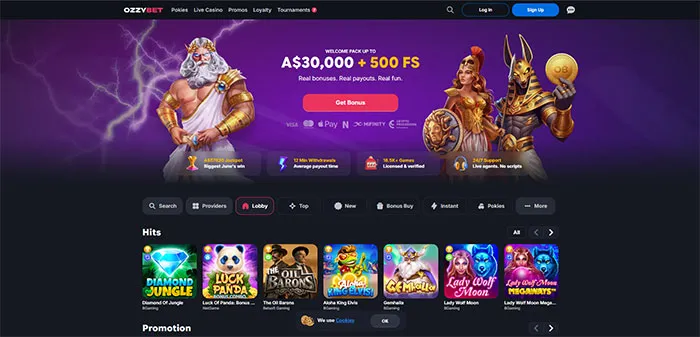 Ozzybet Casino - New Australian Casino 2026