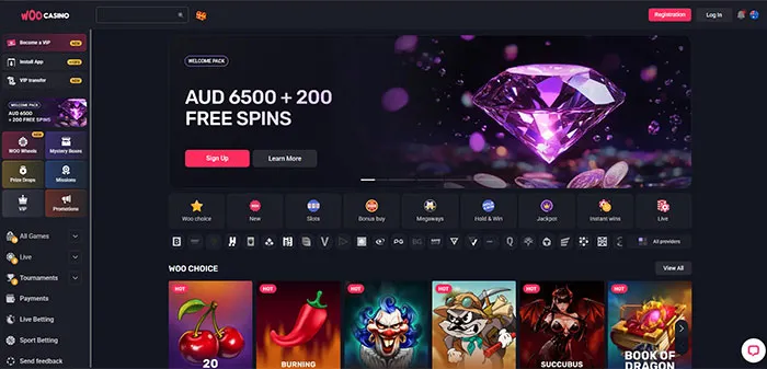 Woo Online Casino AUD